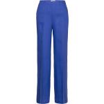 Naisten Siniset Pellavakankaiset Koon M Mango Leveälahkeiset housut 