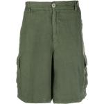 120% Lino linen cargo shorts - Green