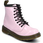 1460 J Pale Pink Patent Lamper Bootsit Nauhalliset Saapikkaat Pink Dr. Martens