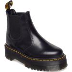 2976 Quad Black Polished Smooth Shoes Chelsea Boots Black Dr. Martens