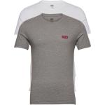 2Pk Crewneck Graphic 2 Pack Hm Tops T-shirts Short-sleeved Grey LEVI'S Men