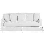 3-istuttava sohva irrotettavilla päällisillä kankainen valkoinen GILJA