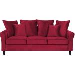 Samettinen 3-istuttava punainen sohva BORNHOLM