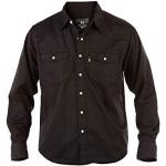 Duke KS1024 Jeans Western-Hemd schwarz in Übergrößen: Farbe: schwarz | Kragenweite: 51/52-4XL