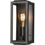 Carpi Vägglykta Liten Klarglas E27 Home Lighting Outdoor Lighting Outdoor Wall Lights Black Konstsmide