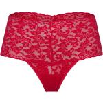 9K1926 - Retro Thong Lingerie Panties High Waisted Panties Red Hanky Panky