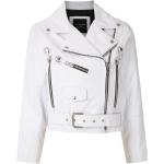 À La Garçonne leather cropped jacket - White