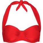 Naisten Punaiset Koon 95C Abecita Halterneck Bikiniyläosat 