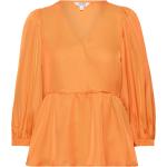 Adara-M Tops Blouses Long-sleeved Orange MbyM