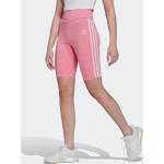 Naisten Vaaleanpunaiset Polyesteriset Koon XS adidas Adicolor Kestävän muodin Korkeavyötäröiset shortsit alennuksella 