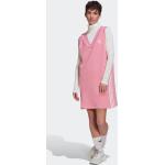 Naisten Vaaleanpunaiset Koon XXL adidas Adicolor V -kaula-aukkoiset Kestävän muodin Puuvillaurheiluvaatteet alennuksella 
