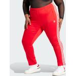 Naisten Punaiset Slim- Polyesteriset adidas Adicolor Kestävän muodin Verryttelyhousut 