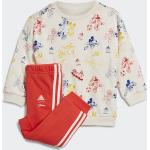 Naisten Punaiset adidas Disney Disney Hiiriaiheiset O -kaula-aukkoiset Kestävän muodin Urheilu-t-paidat 
