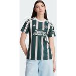 Naisten Vihreät Mesh-kankaiset Raidalliset adidas Core Manchester United Kestävän muodin Jalkapallopaidat 