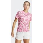 Naisten Vaaleanpunaiset Polyesteriset Koon S Hengittävät adidas Own The Run O -kaula-aukkoiset Kestävän muodin Urheilu-t-paidat 