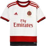 adidas Jungen Trikot AC Mailand Replica Spieler-Auswärts, Core White/Victory Red S04/Black, 164