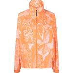 Naisten Oranssit Polyamidista valmistetut Pitkähihaiset adidas Adidas by Stella McCartney Poolokaulukselliset Kestävän muodin Verryttelytakit 