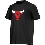Miesten Mustat Koon XS adidas Chicago Bulls O -kaula-aukkoiset Urheilu-t-paidat 