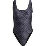 Naisten Mustat Polyesteriset Koon XS adidas Originals Kuviolliset uimapuvut alennuksella 