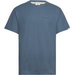 "Akkikki S/S Waffle Tee T-shirts Short-sleeved Blue Anerkjendt"