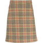 Akris check-print virgin-wool skirt - Neutrals