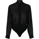 Alaïa Pre-Owned 1980s sheer silk body - Black