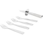 Alessi Colombina Fish set of 4 forks - Silver