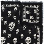 Alexander McQueen skull-print scarf - Black