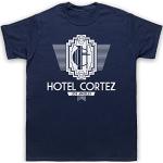American Horror Story Hotel Cortez Mens T-Shirt, Navy Blue, Large
