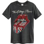 Miesten Harmaat Koon M AMPLIFIED The Rolling Stones Puuvillabändi-t-paidat 