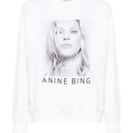ANINE BING Ramona cotton sweatshirt - White