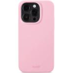 Vaaleanpunaiset Silikoniset Softcase-malliset iPhone 15 Pro -kotelot 