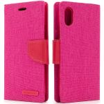 Vaaleanpunaiset Farkkukankaiset iPhone XR-kotelot 
