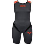Arena Powerskin Triathlon W Zipped Trisuit Carbon Pro Damen (Black-Fluo Orange, Gr. S (36))