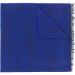 Armani Jeans jacquard logo scarf - Blue