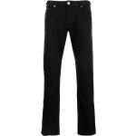 Armani low-rise logo-plaque slim-fit jeans - Black