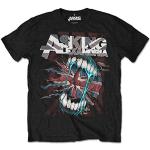 Asking Alexandria Herren Flaggenfresser T-Shirt, Schwarz, XL