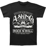 Asking Alexandria Herren RocknRoll T-Shirt, Schwarz (Black), (Herstellergröße: Small)