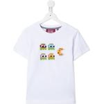 Mostly Heard Rarely Seen 8-Bit Pacman pizza T-shirt - White