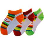 Shimasocks Baby Sneaker Kurzschaftsocken 3er Pack, Farben alle:rot-orange-mint, Größe:17-18