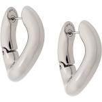 Balenciaga Loop twisted hoop earrings - Silver
