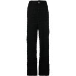 Naisten Mustat Tweed Balenciaga Metalliset Kestävän muodin Suorat housut 