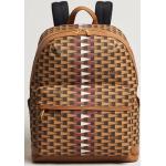 Bally Pennant Monogram Leather Backpack Brown