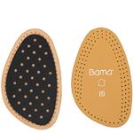 Bama Comfort Exquisit ½ - Premium Halb-Sohlen, Schuheinlagen aus hochwertigem Leder, Größe 43/42 – stoßdämpfende Einlegesohlen mit Aktivkohle für Erwachsene, 1 Paar
