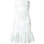 Bambah floral strapless dress - White