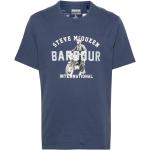 Barbour x Steve McQueen logo-print T-shirt - Blue