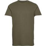 Basic Cotton Tee Tops T-shirts Short-sleeved Green Kronstadt