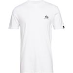 Basic T Small Logo Designers T-shirts Short-sleeved White Alpha Industries