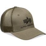Basic Trucker Cap Accessories Headwear Caps Green Alpha Industries