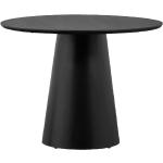 Mustat Tiikki-puiset Pyöreät ruokapöydät läpimitaltaan 75cm 